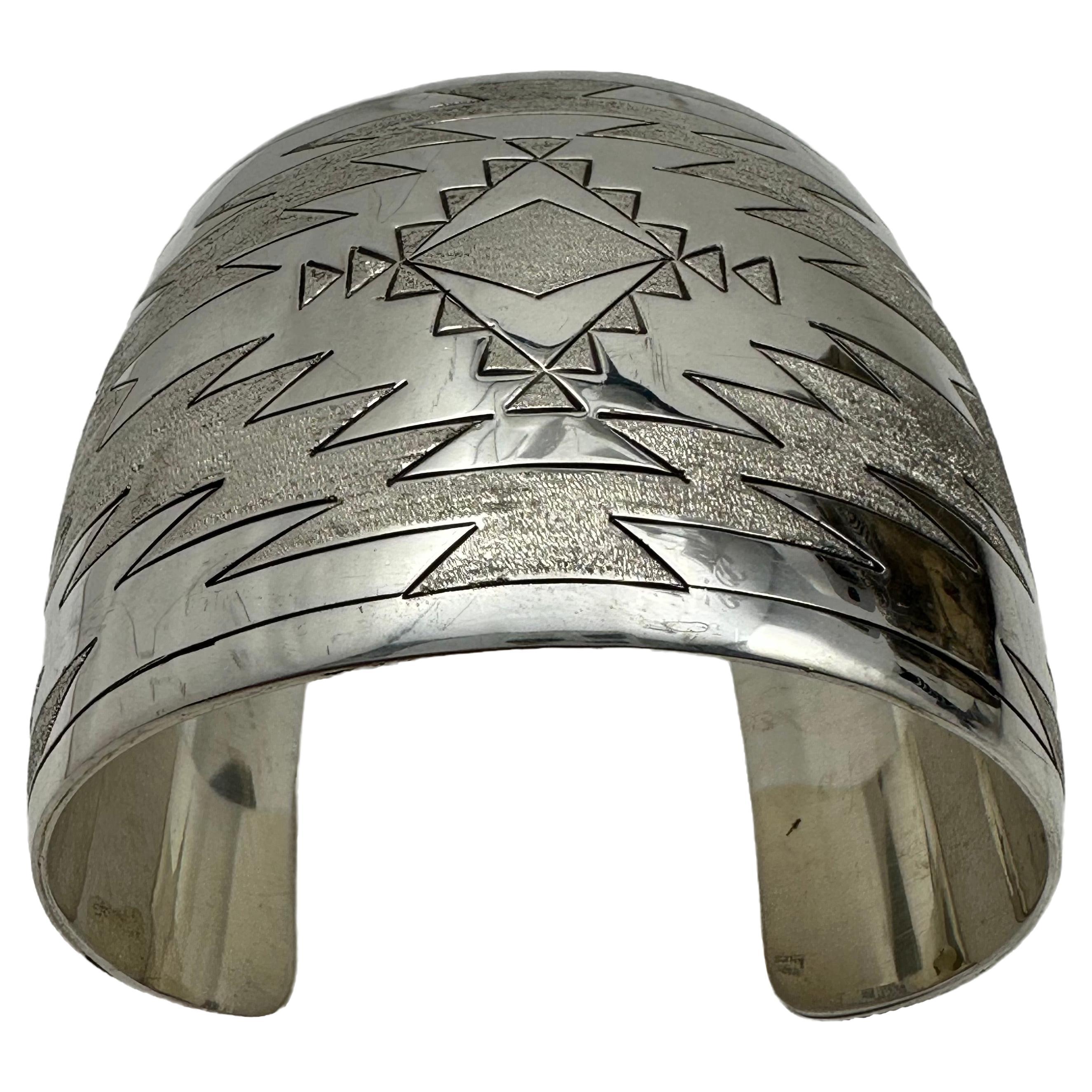 Artisan Navajo ~ Sterling Silver .925 Aztec Design 2