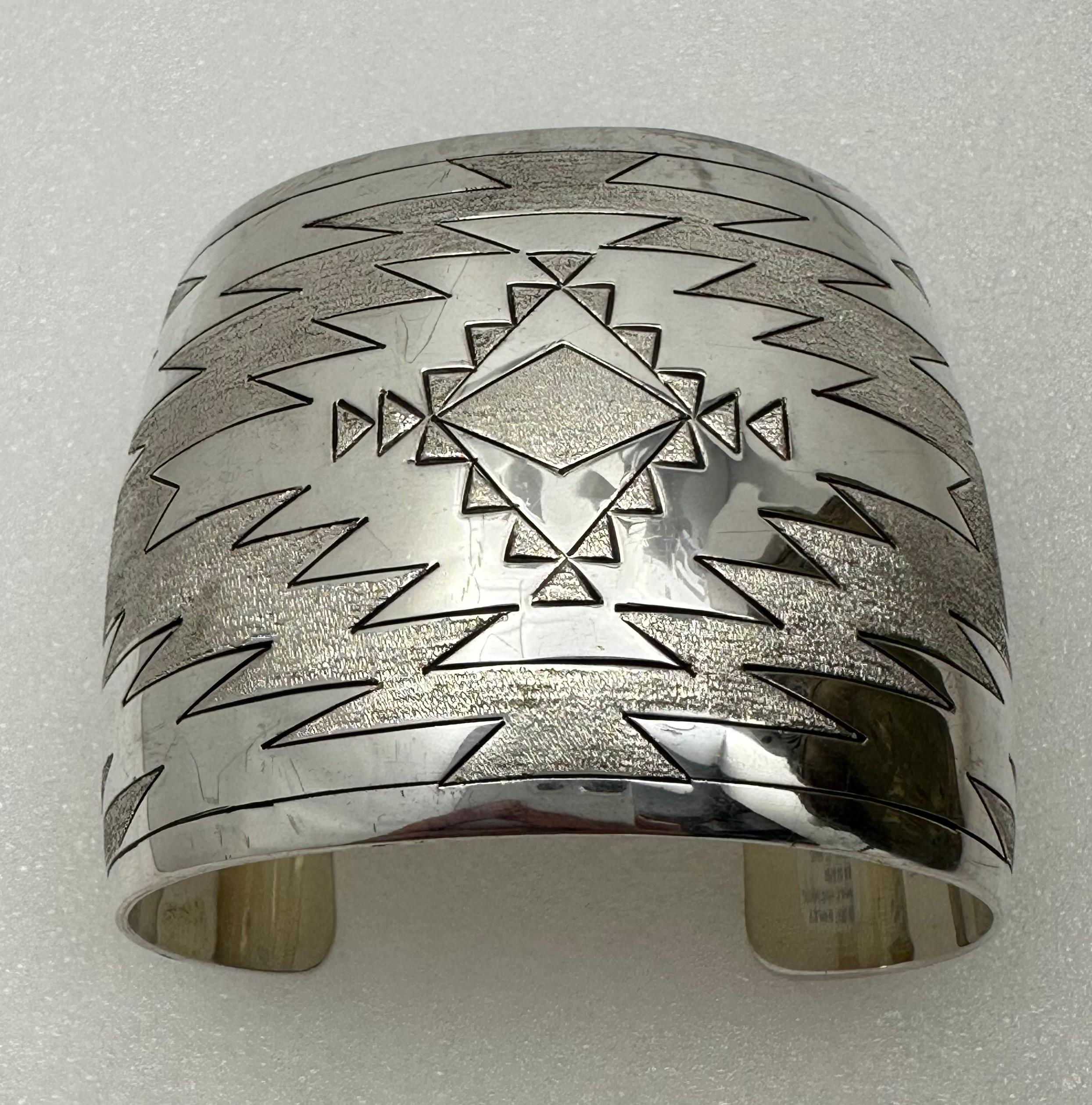 Navajo ~ Sterling Silver .925 Aztec Design 2