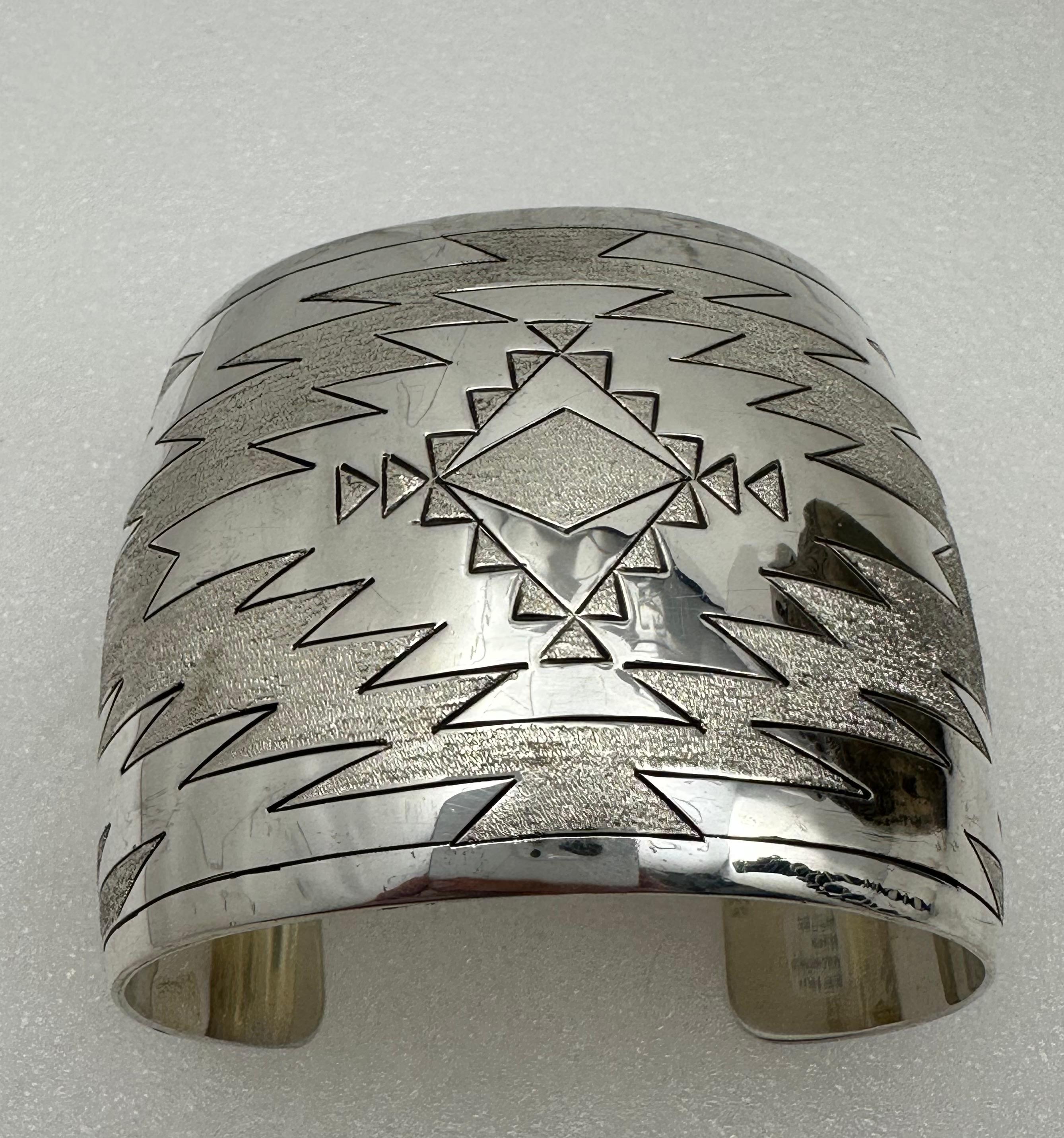 Navajo ~ Sterling Silver .925 Aztec Design 2