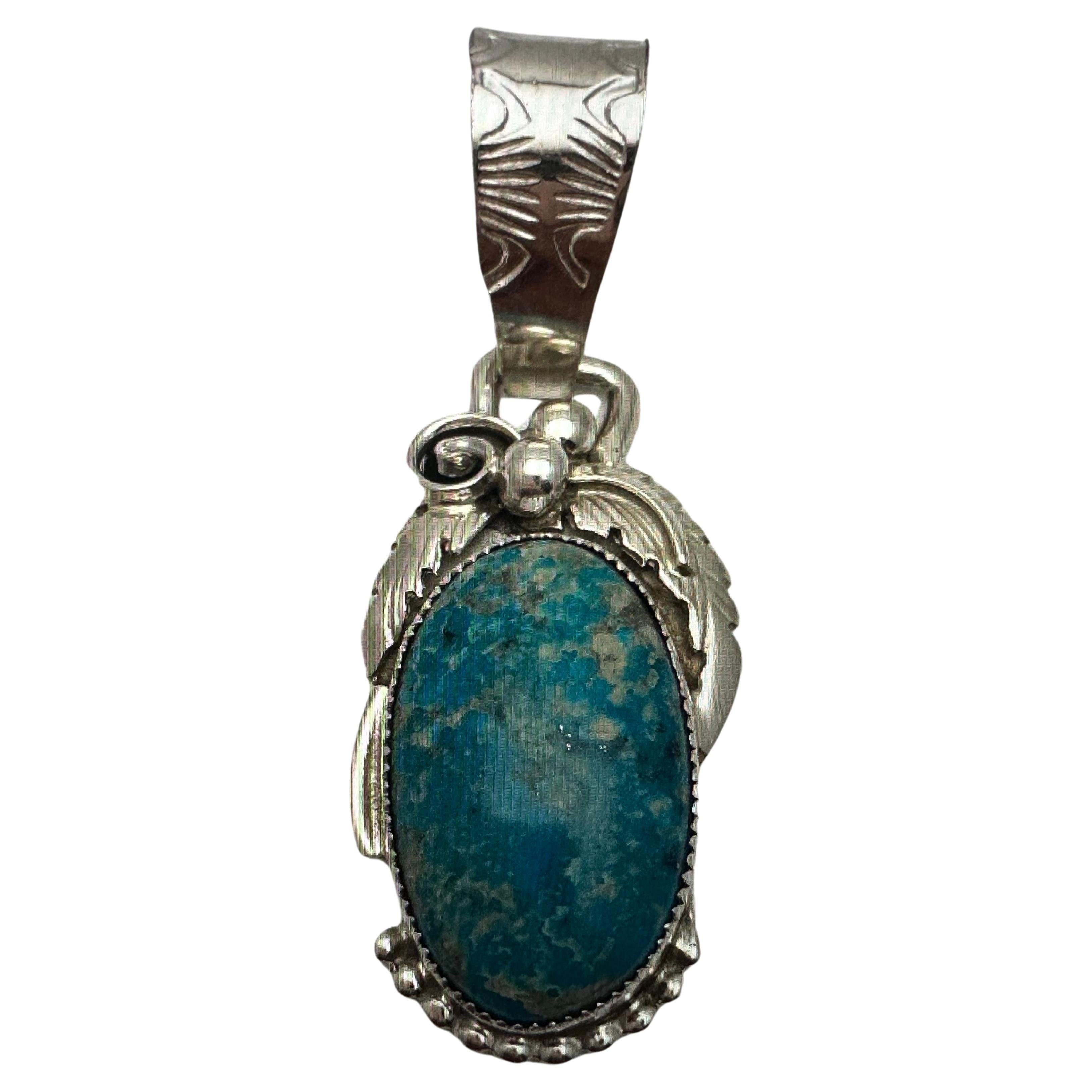 Navajo Sterling Silver .925 Oval Turquoise 1