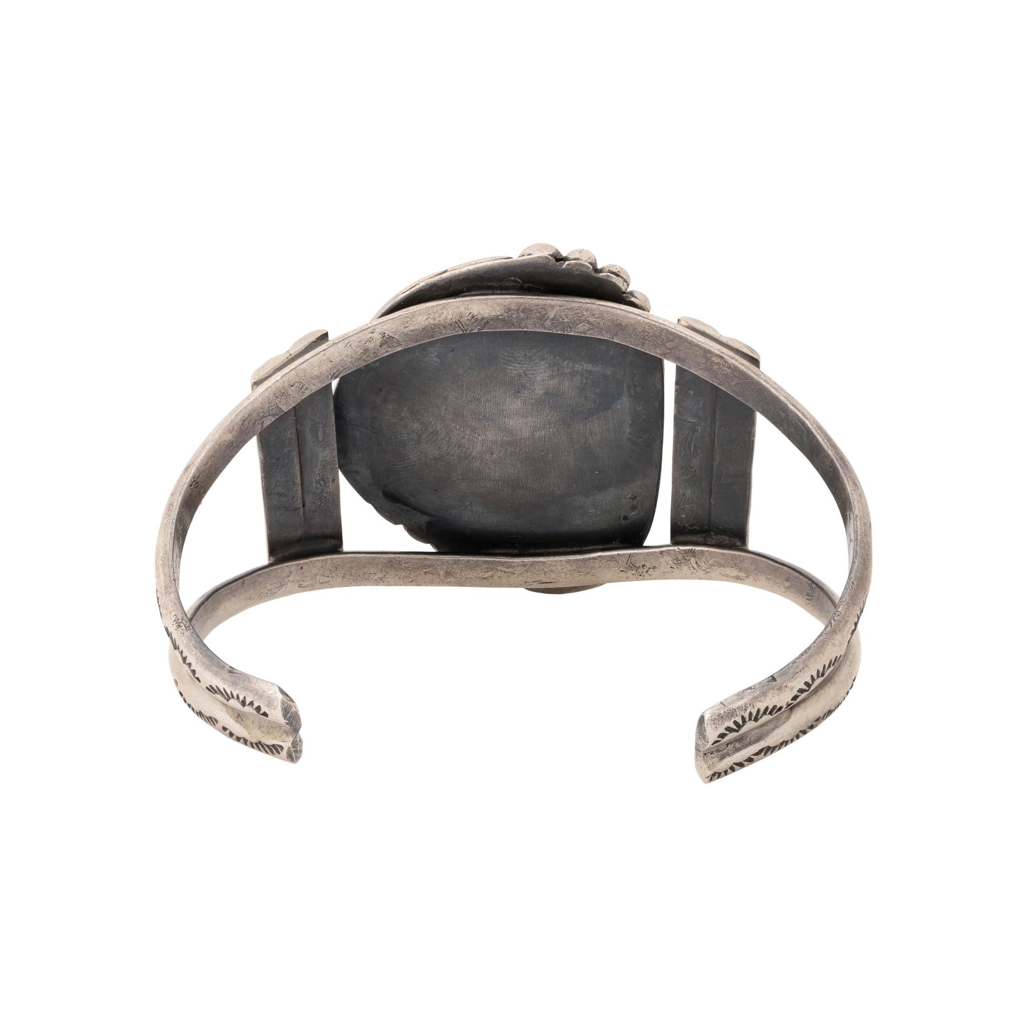 Nativo americano Bracciale Navajo in argento sterling e turchese in vendita