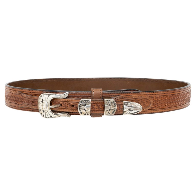 Navajo Silver Belt Buckles - 11 For Sale on 1stDibs | navajo  display picture 1