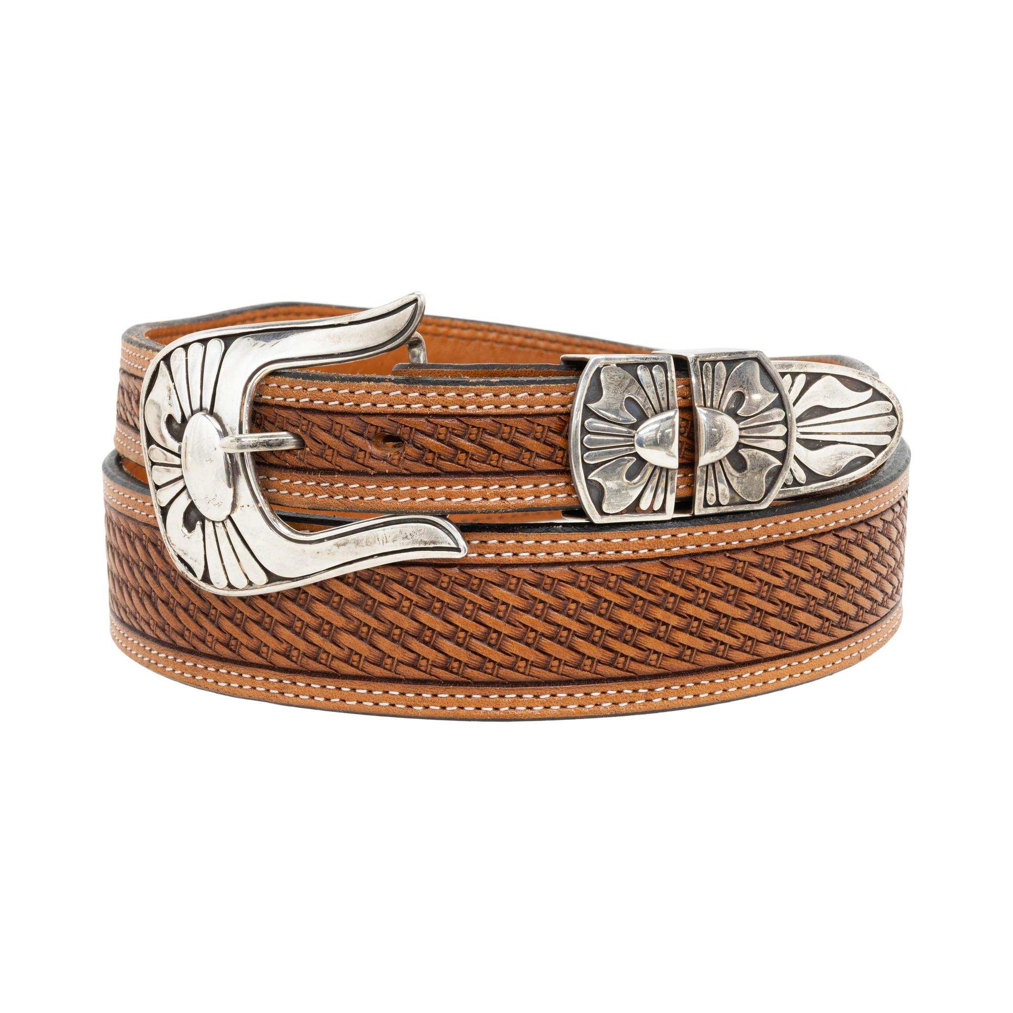 Boucle de ceinture en argent sterling Navajo par Alvin Begay Bon état - En vente à Coeur d Alene, ID