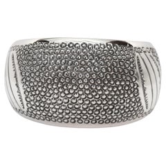 Navajo Sterling Silver Domed Cuff Bracelet