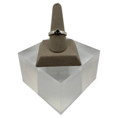 Anello con granato in argento Navajo