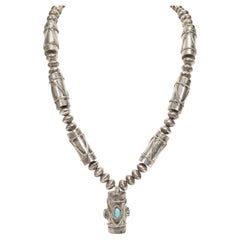 Navajo Sterling Silver Turquoise Necklace