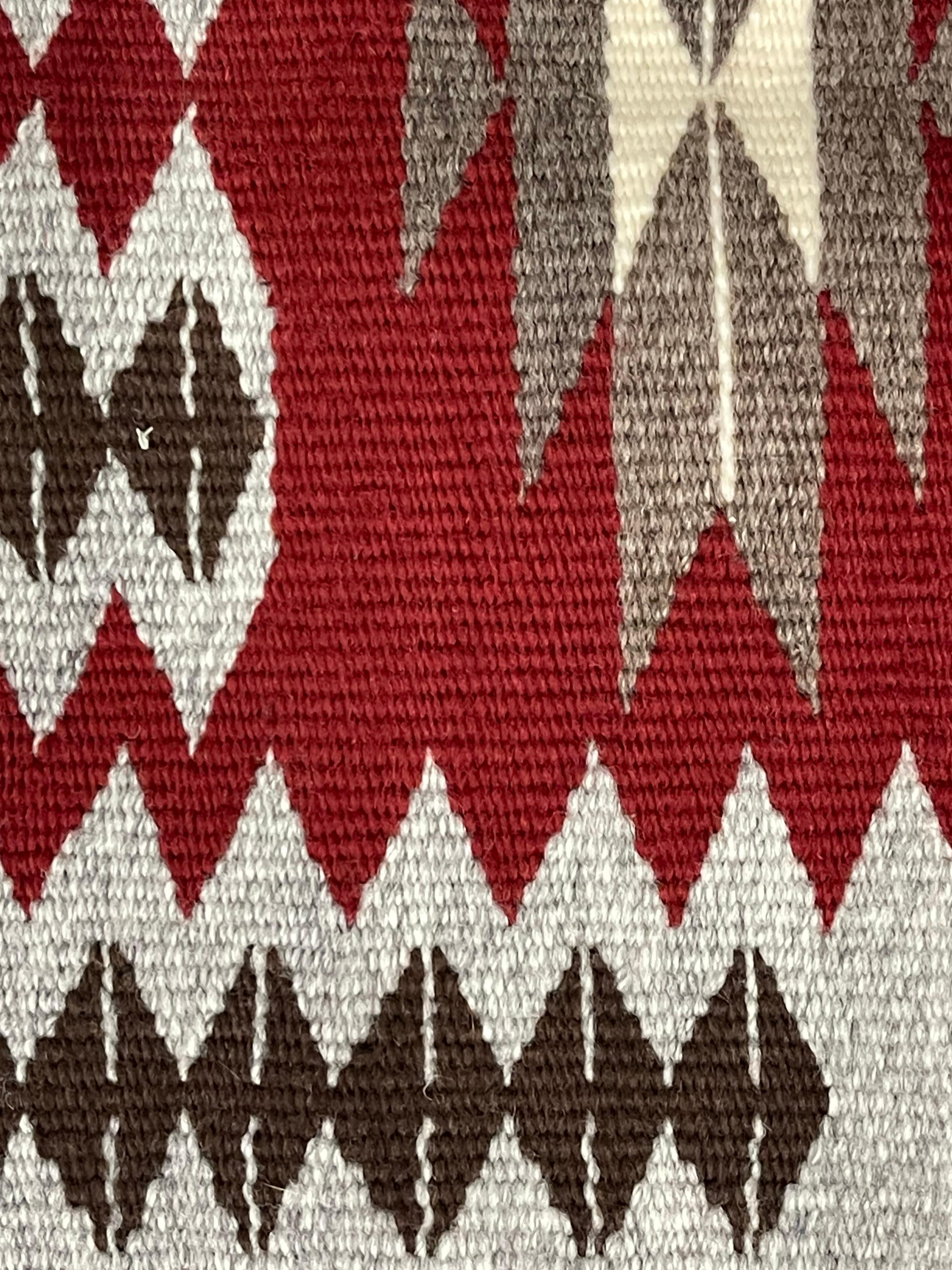 Hand-Crafted Navajo Storm Pattern Rug