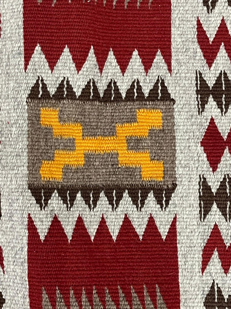 Wool Navajo Storm Pattern Rug For Sale