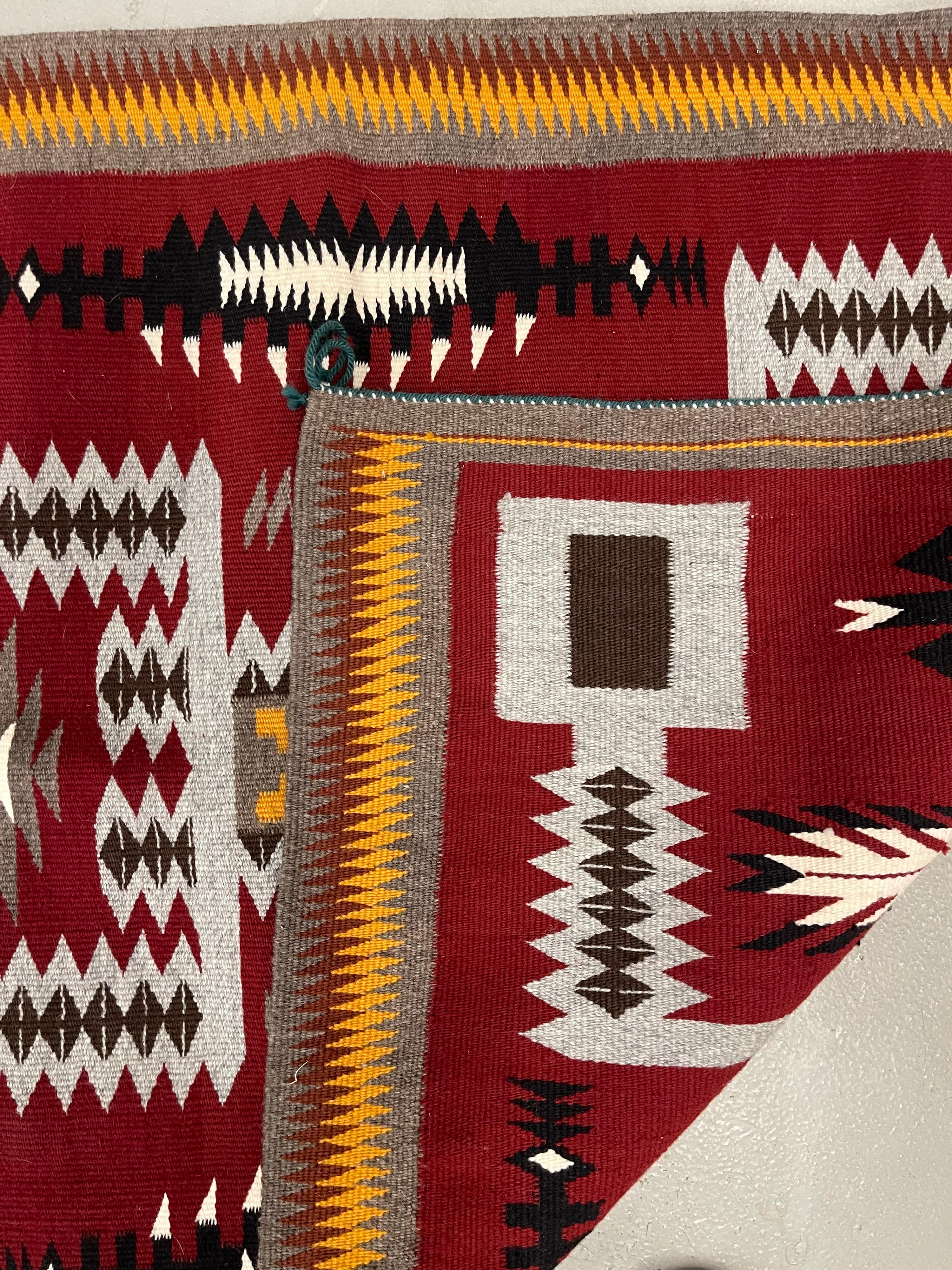 20th Century Navajo Storm Pattern Rug
