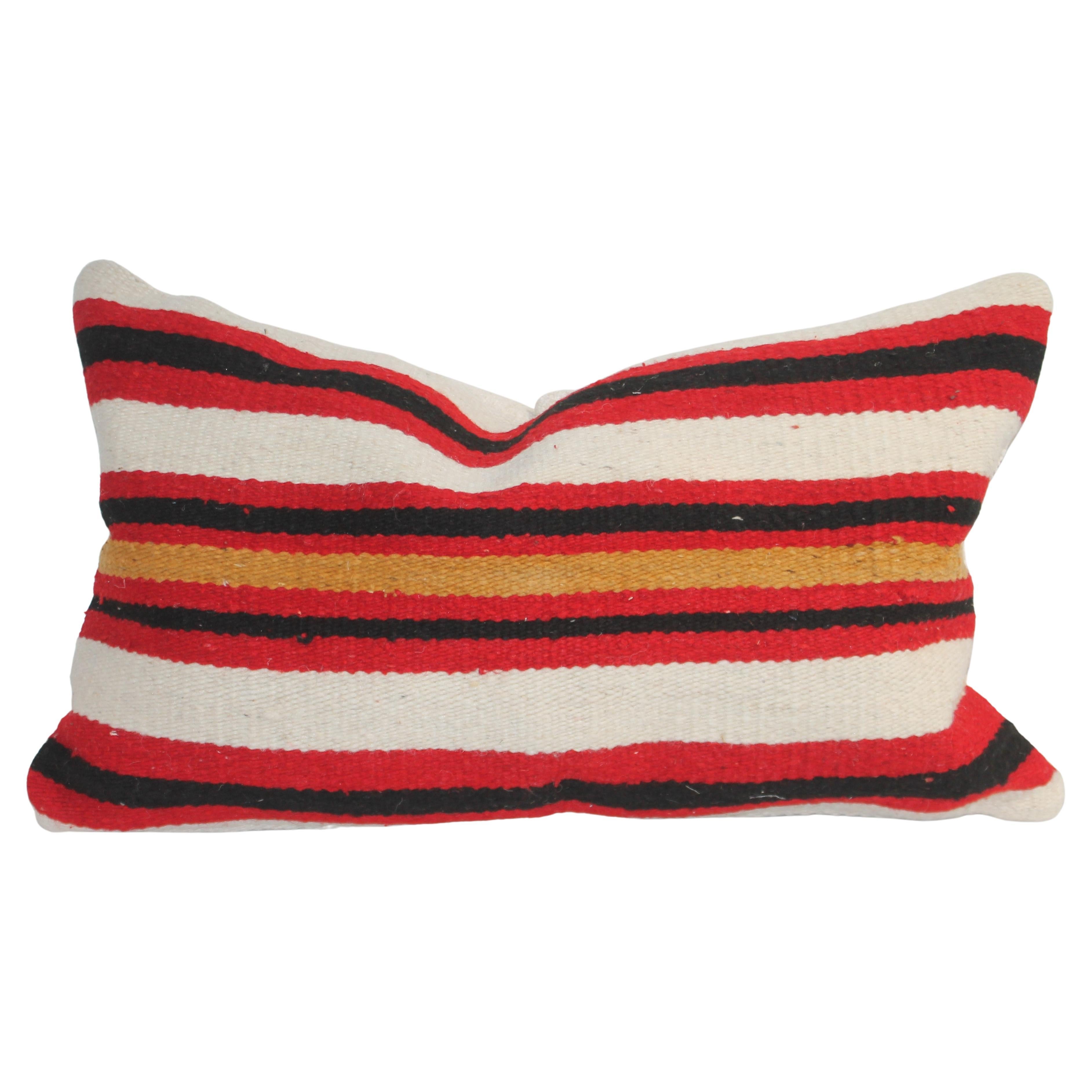 Navajo Striped Bolster Pillow For Sale