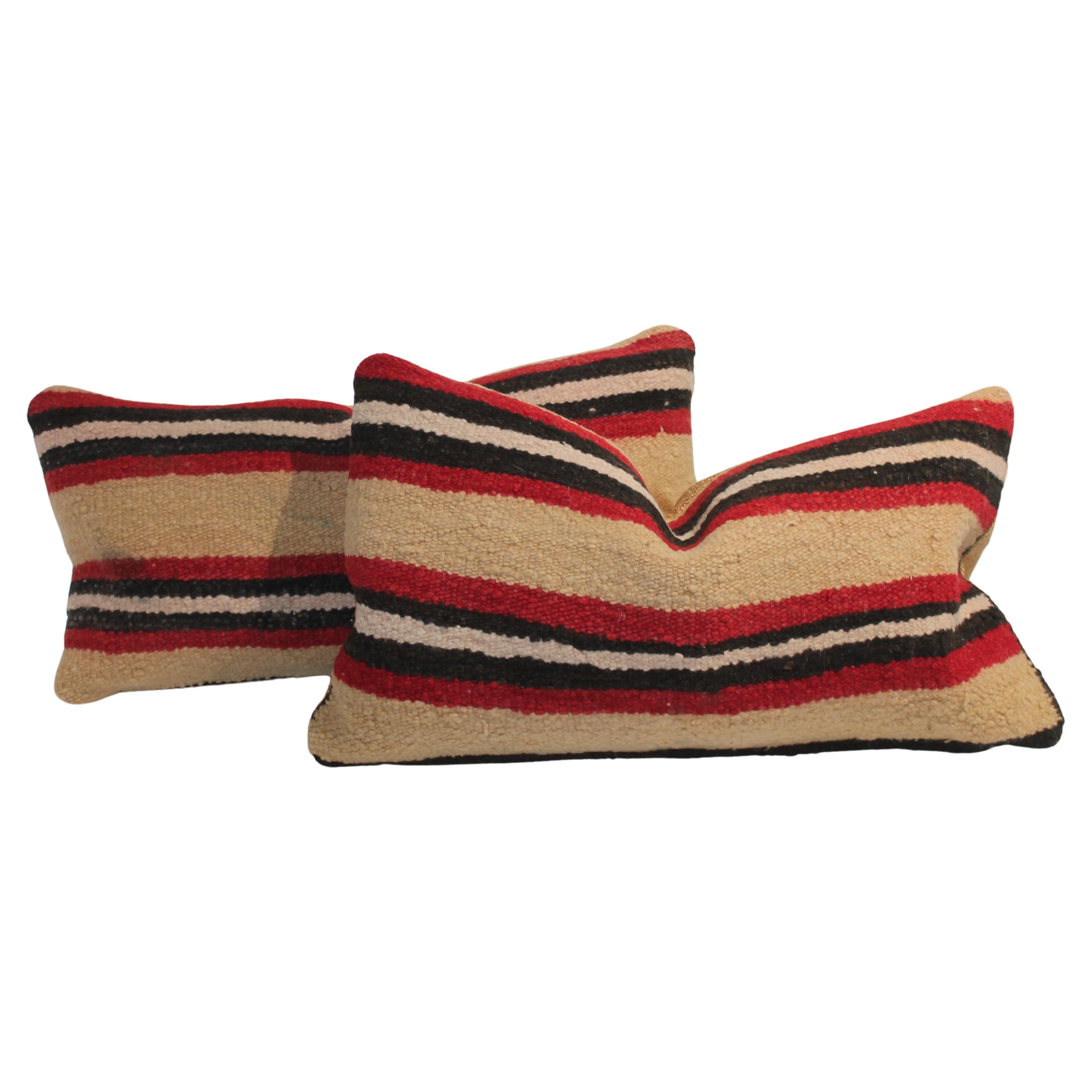Navajo Striped Kidney Pillows For Sale