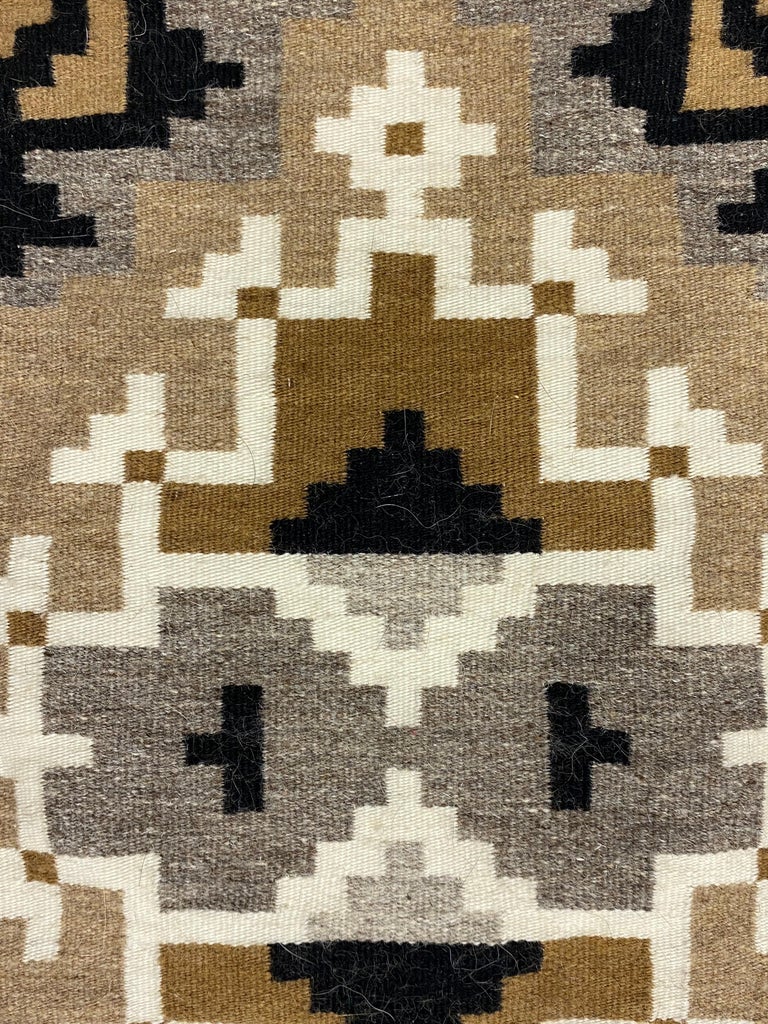 Navajo Tapestry Two Gray Hills Pattern by Jennifer Nathaniel For Sale