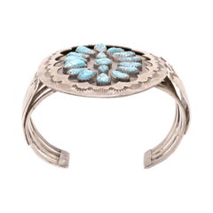 Navajo Teardrop Cluster cuff Bracelet
