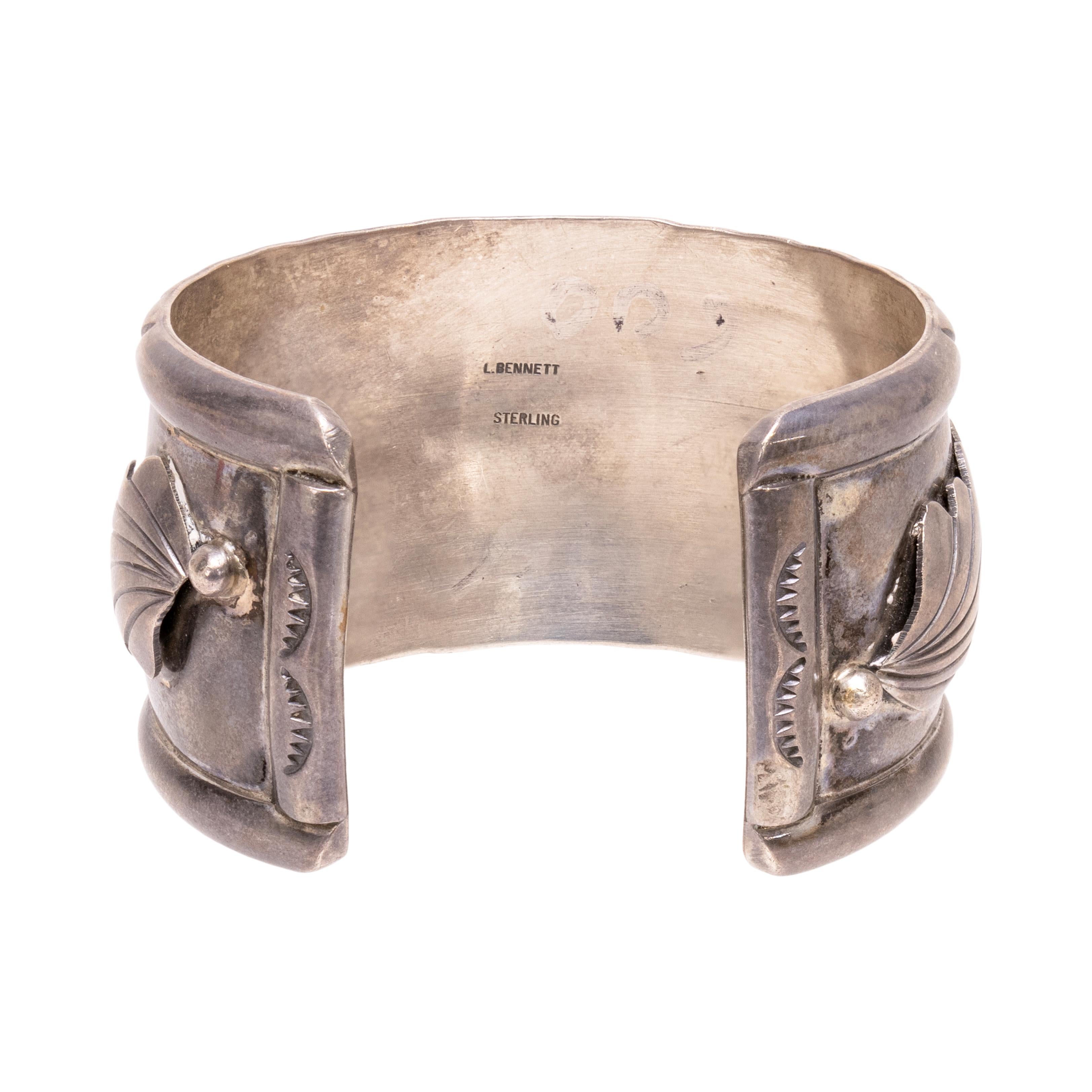 Nativo americano Bracciale Navajo con dieci pietre di turchese in vendita