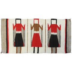 Navajo Three Figure Yei Rug, Free Shipping