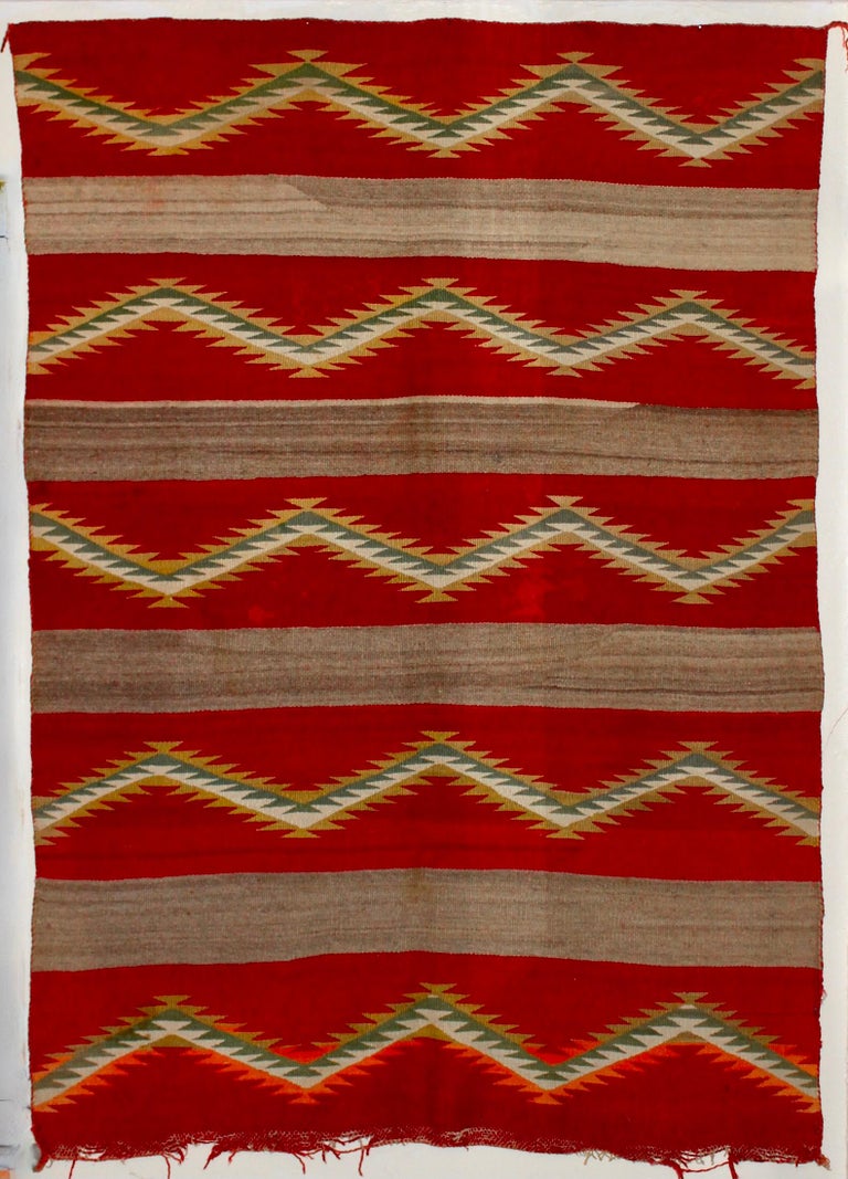 Navajo Transitional Blanket, circa 1880-1900 For Sale 8