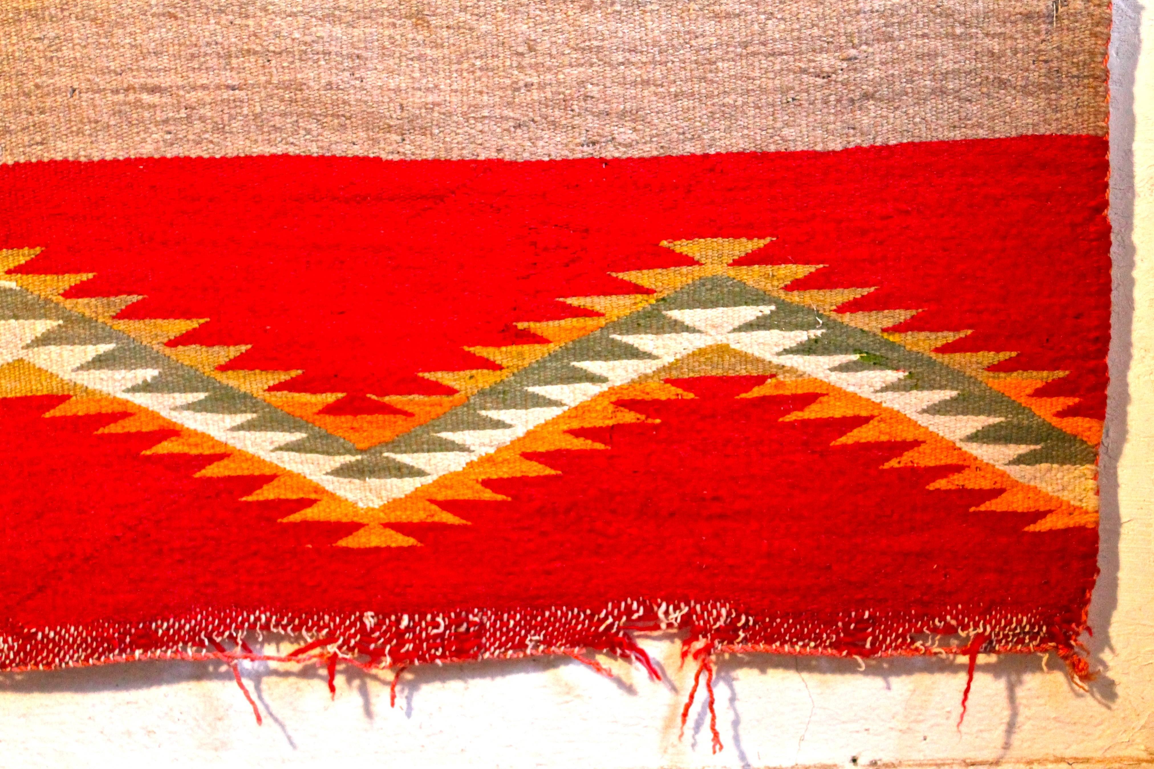 Woven Navajo Transitional Blanket, circa 1880-1900