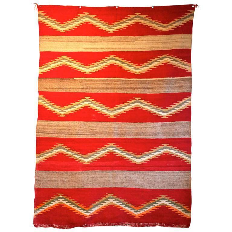 Navajo Transitional Blanket, circa 1880-1900 For Sale