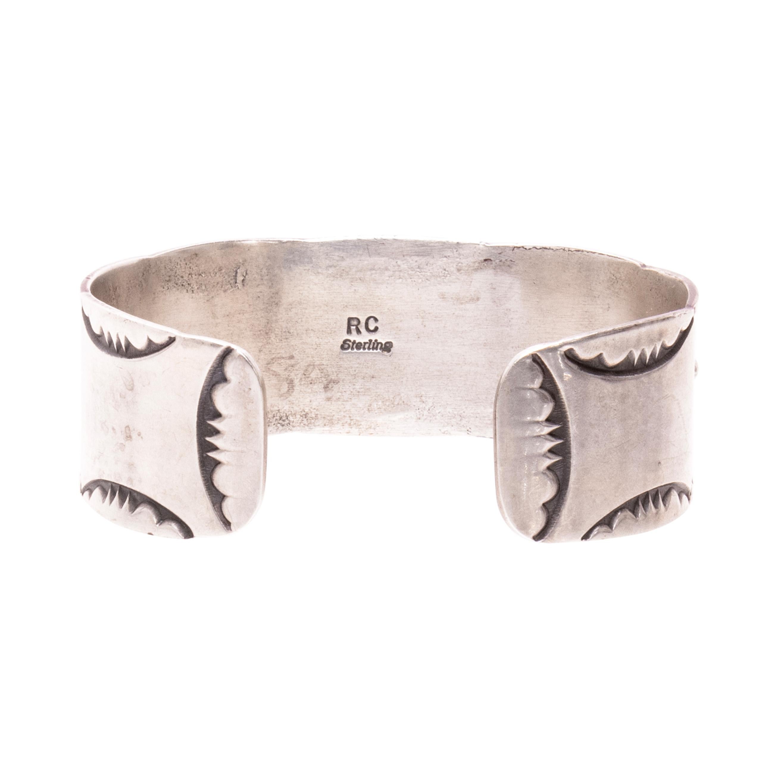 Nativo americano Bracciale Navajo in turchese e corallo in vendita