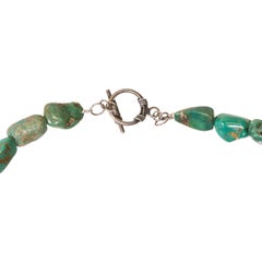 Navajo Turquoise and Coral Nugget Necklace