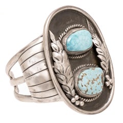 Navajo Turquoise and Silver Bracelet