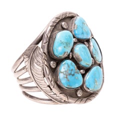 Navajo Turquoise and Silver Bracelet