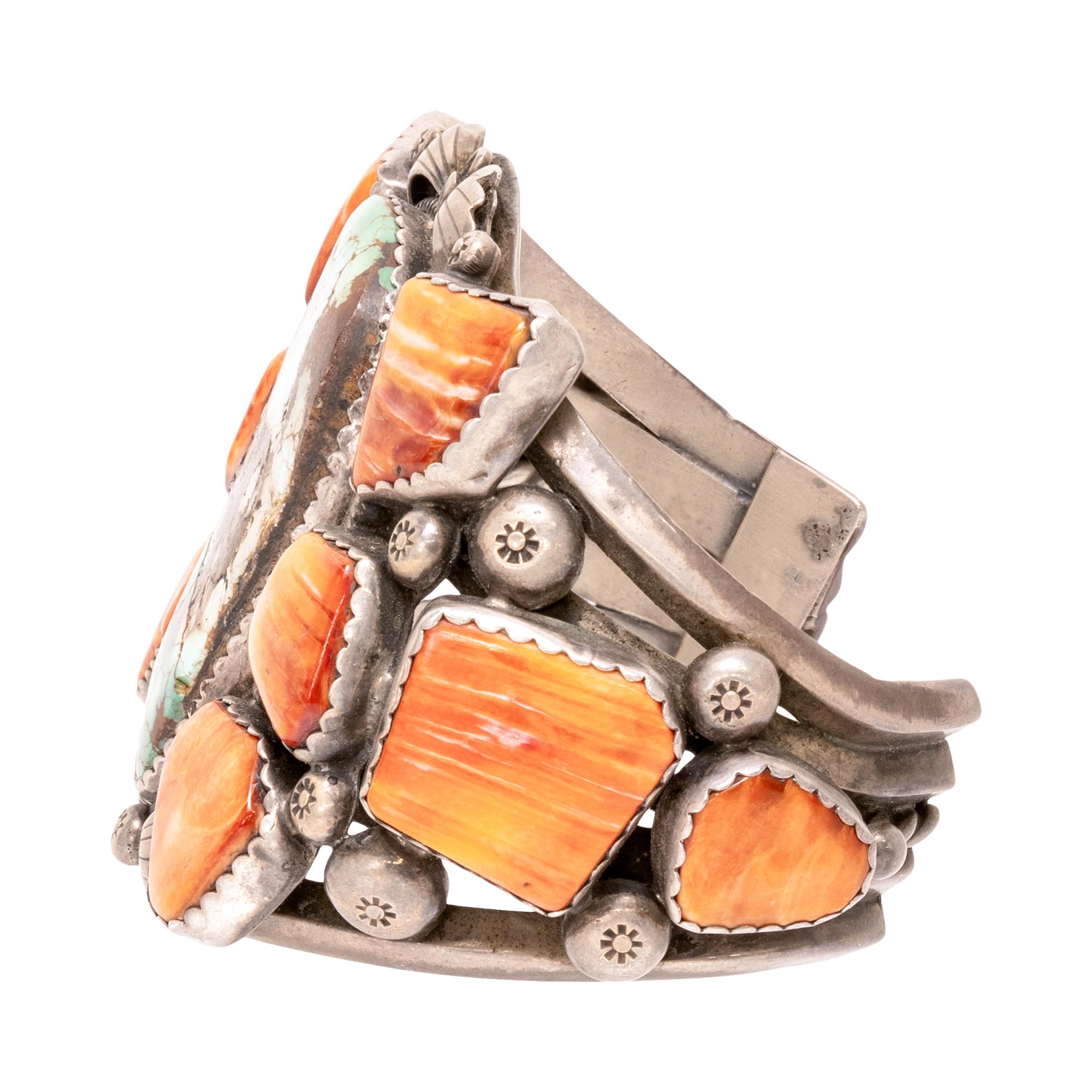 Bracciale in turchese Navajo e ostriche spinose In condizioni buone in vendita a Coeur d Alene, ID