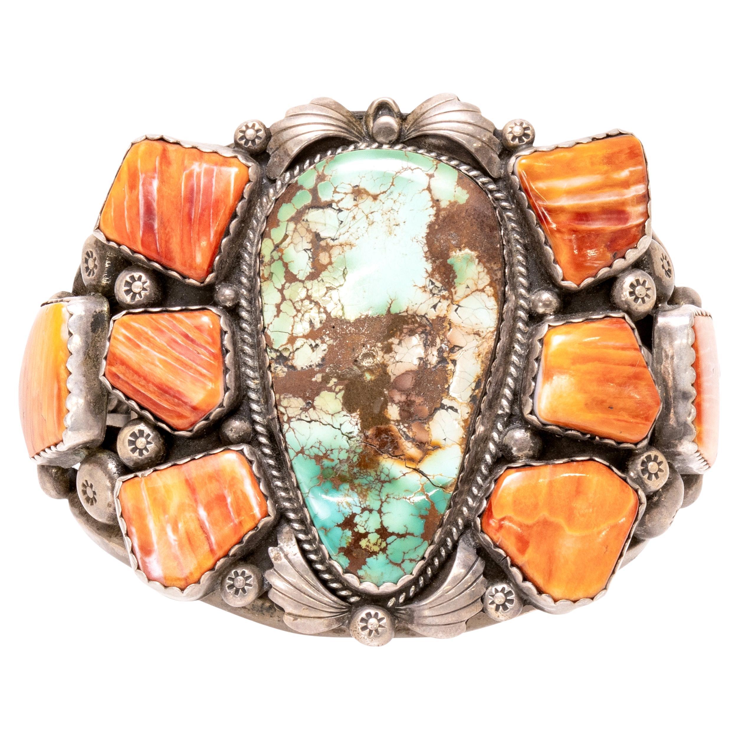 Bracciale in turchese Navajo e ostriche spinose in vendita