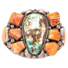 Bracciale in turchese Navajo e ostriche spinose
