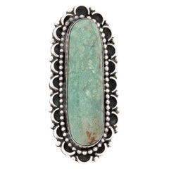 Anello in turchese e sterlina di Navajo