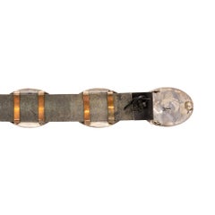 Ceinture Concho en Turquoise Navajo et Argent Sterling