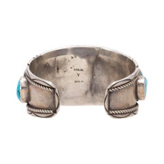 Navajo Turquoise and Sterling Silver Cuff Bracelet