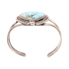 Navajo Turquoise and Sterling Silver Cuff Bracelet