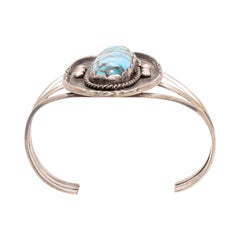 Navajo Turquoise and Sterling Silver Cuff Bracelet