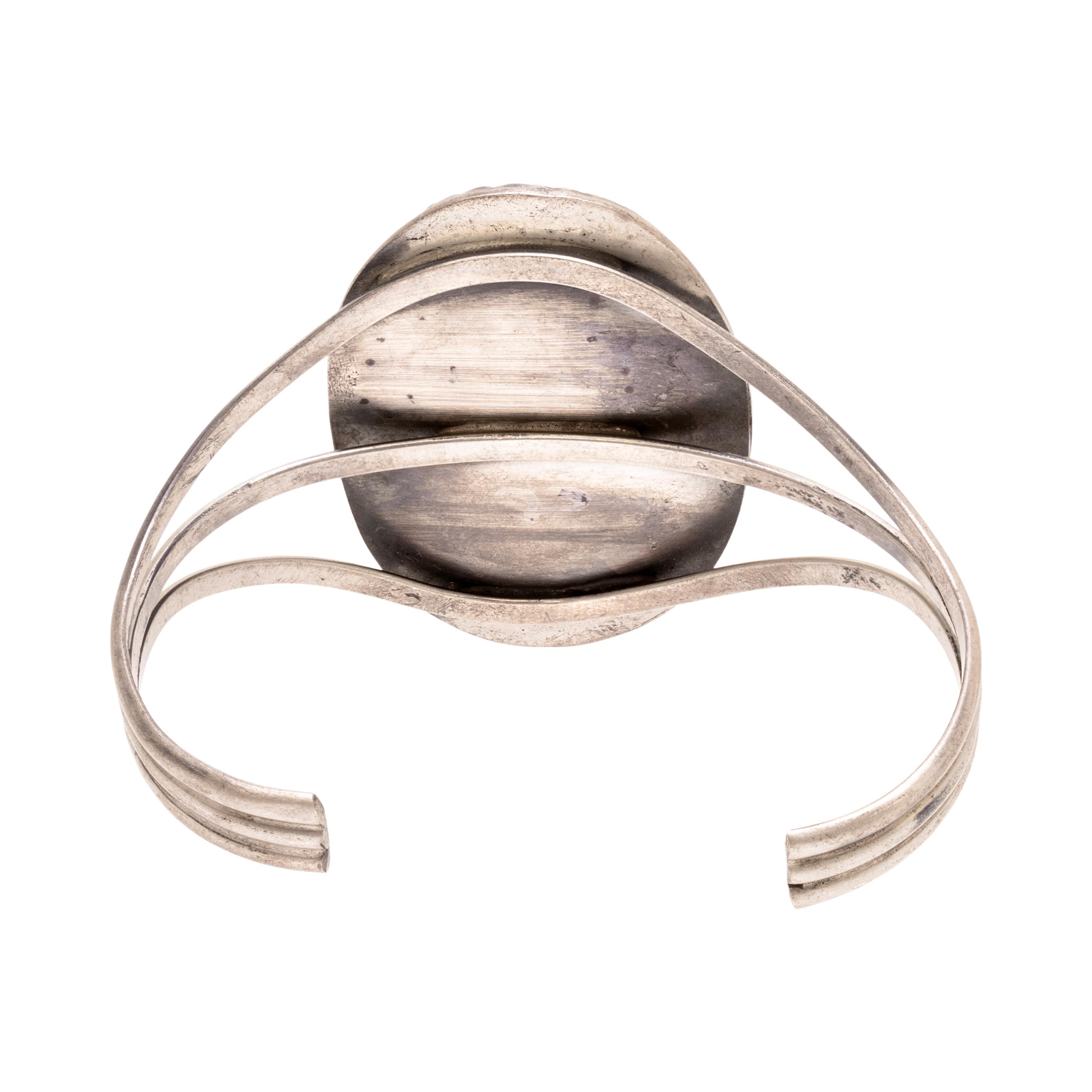 Nativo americano Bracciale in turchese Navajo e argento sterling in vendita