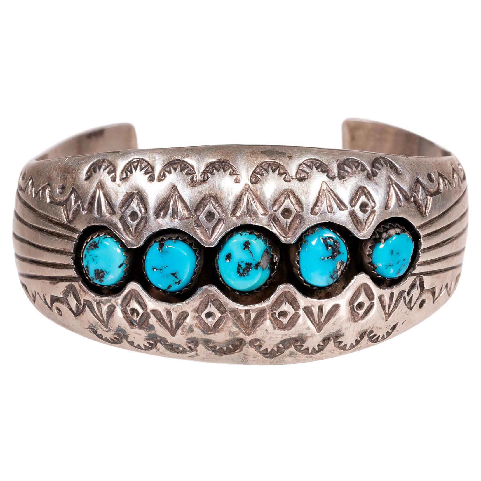 Bracciale in turchese Navajo e argento sterling