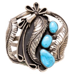Navajo Turquoise and Sterling Silver Cuff Bracelet