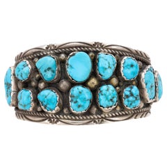 Bracciale in turchese Navajo e argento sterling