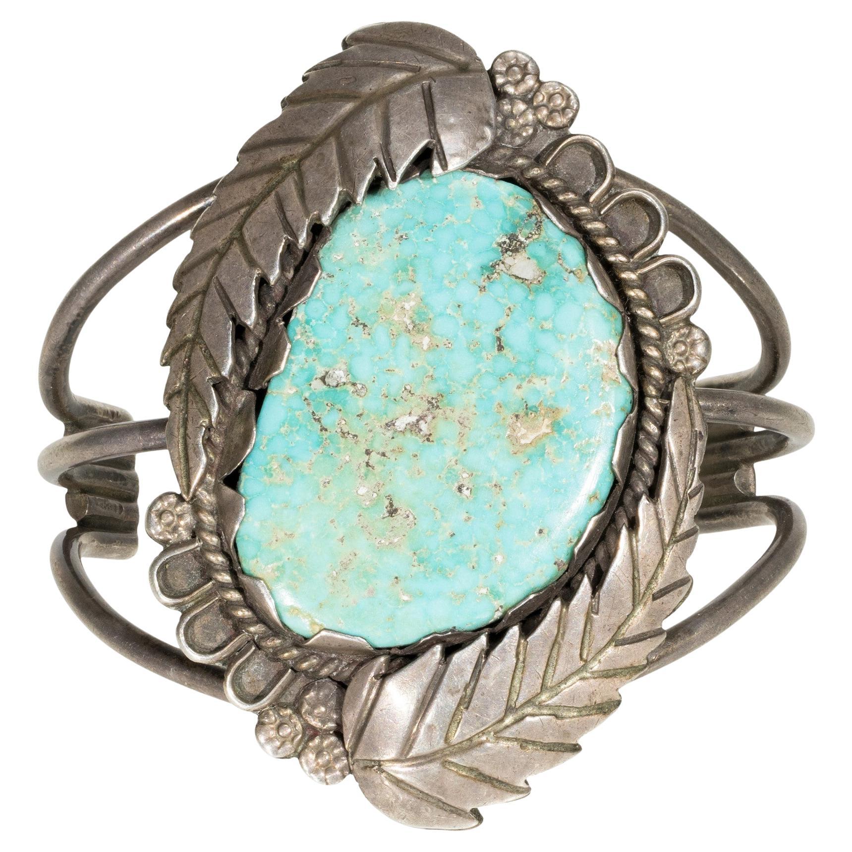 Bracciale in turchese Navajo e argento sterling