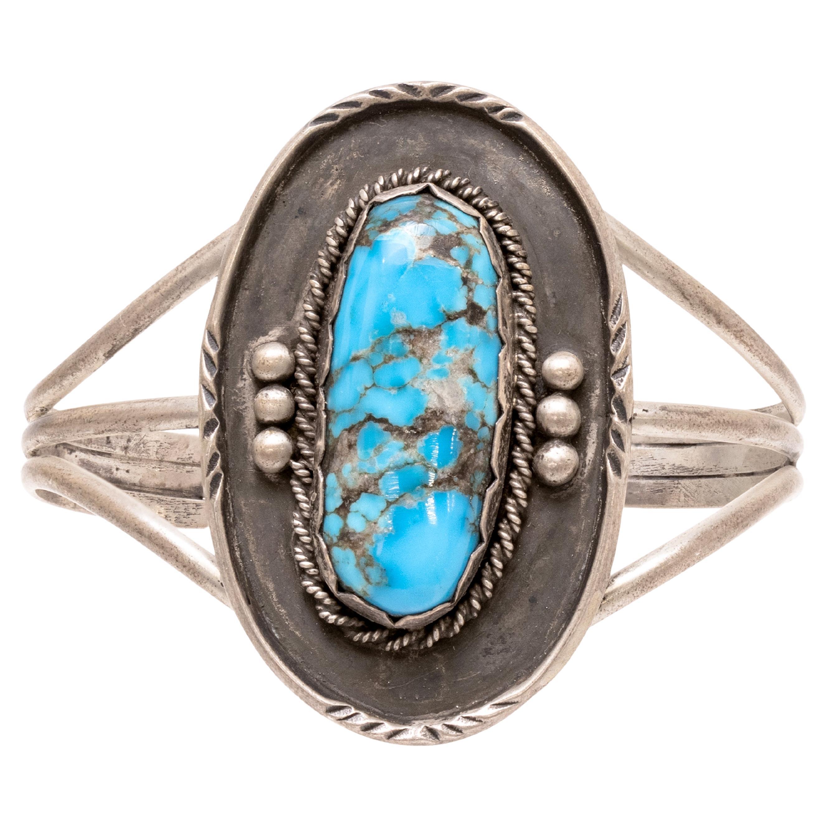 Bracciale in turchese Navajo e argento sterling