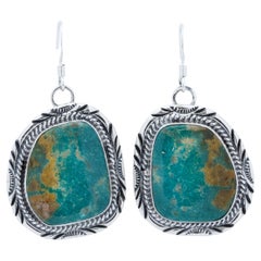 Orecchini in turchese Navajo e argento massiccio