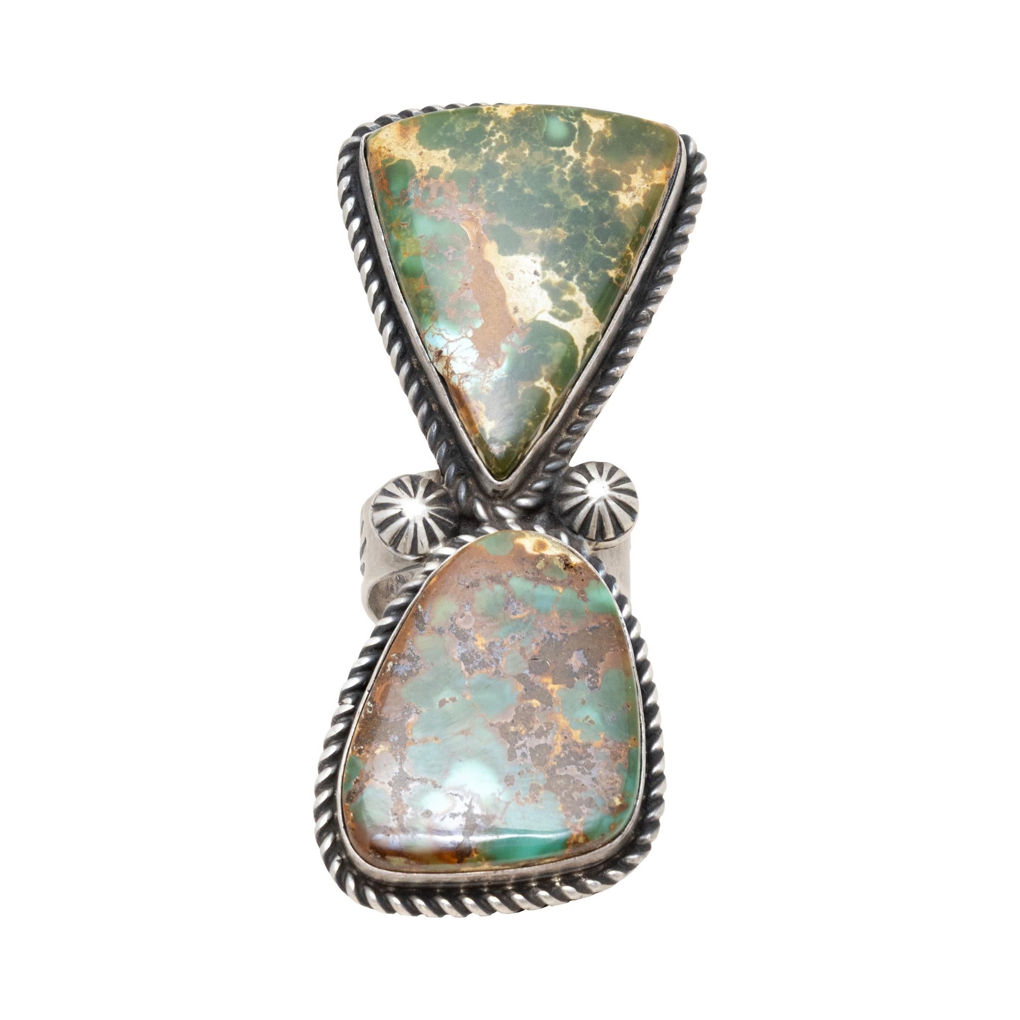 Nativo americano Anello in turchese Navajo e argento sterling in vendita