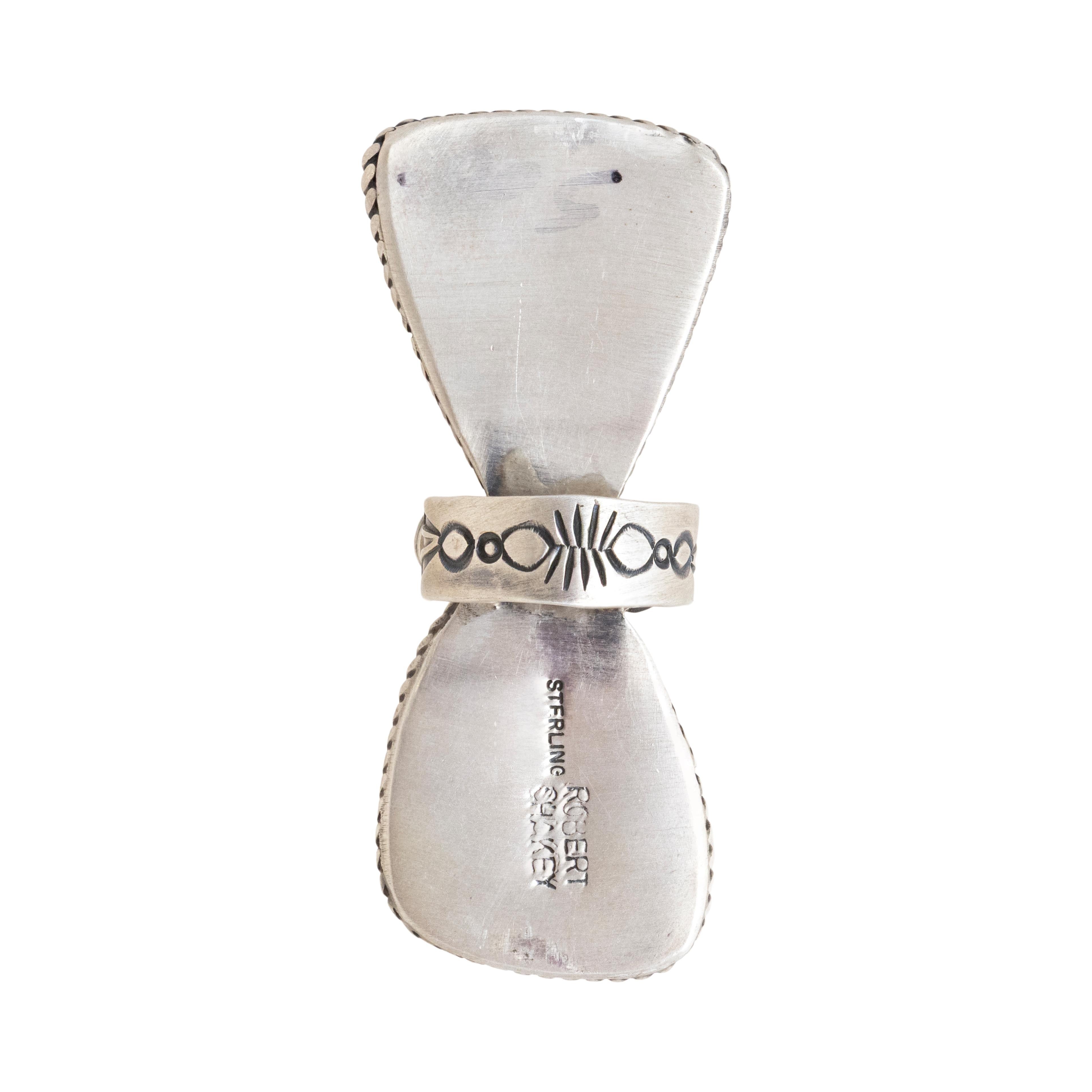 Taglio misto Anello in turchese Navajo e argento sterling in vendita