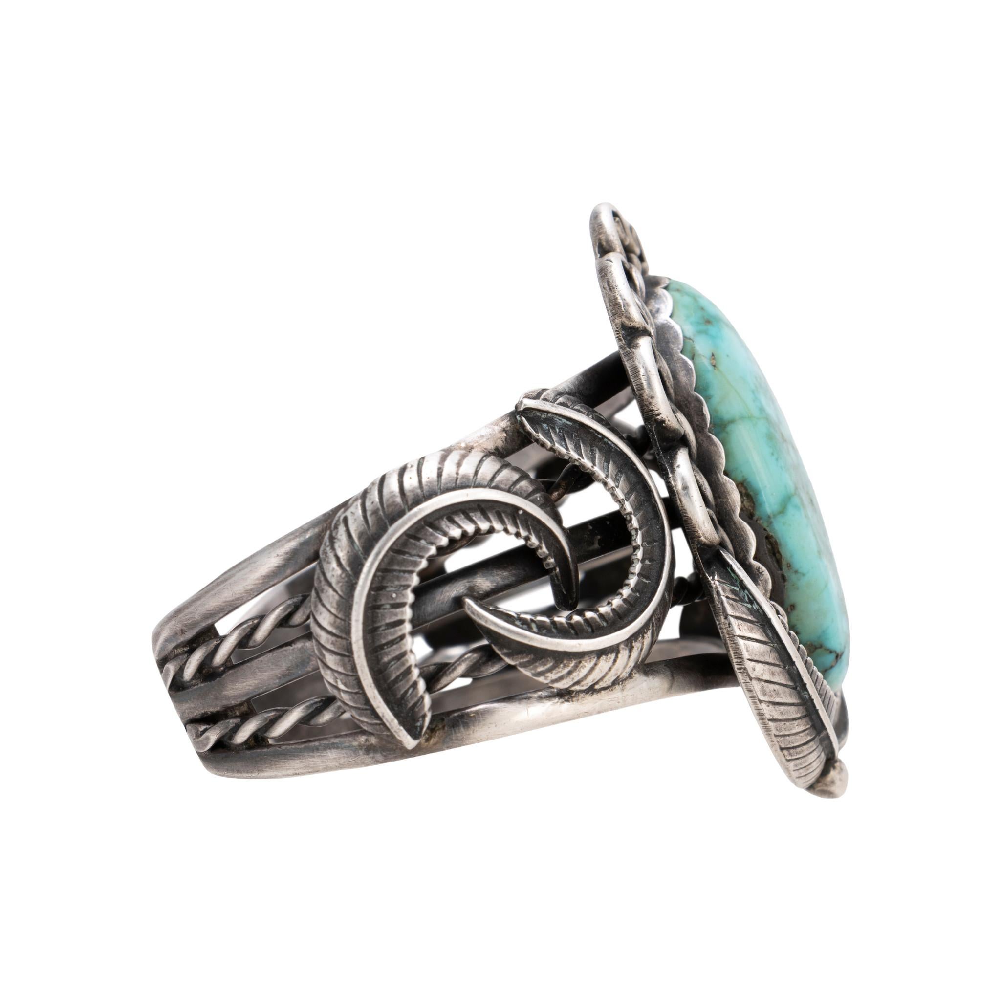 Pulsera de Turquesa Navajo nativo estadounidense en venta