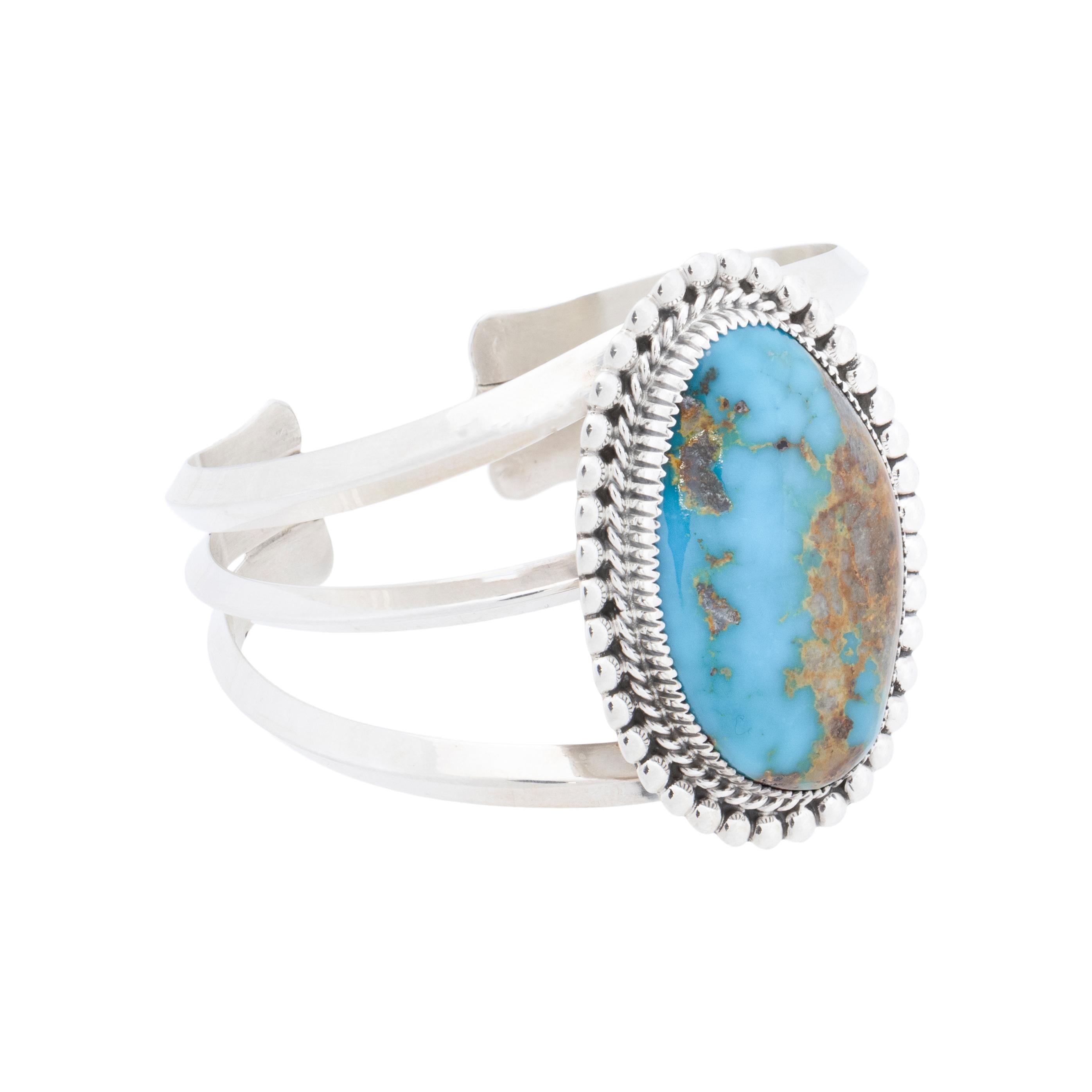 Taglio vecchia miniera Bracciale in turchese Navajo in vendita