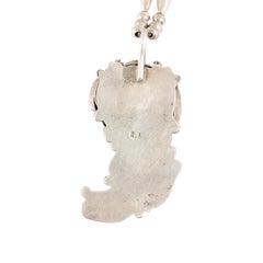 Navajo Turquoise, Coral, Claw and Sterling Necklace