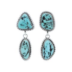 Orecchini pendenti in turchese di Navajo