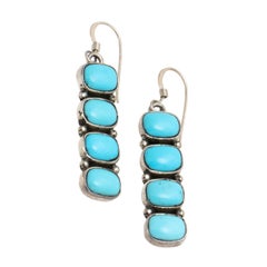 Navajo Turquoise Dangle Earrings