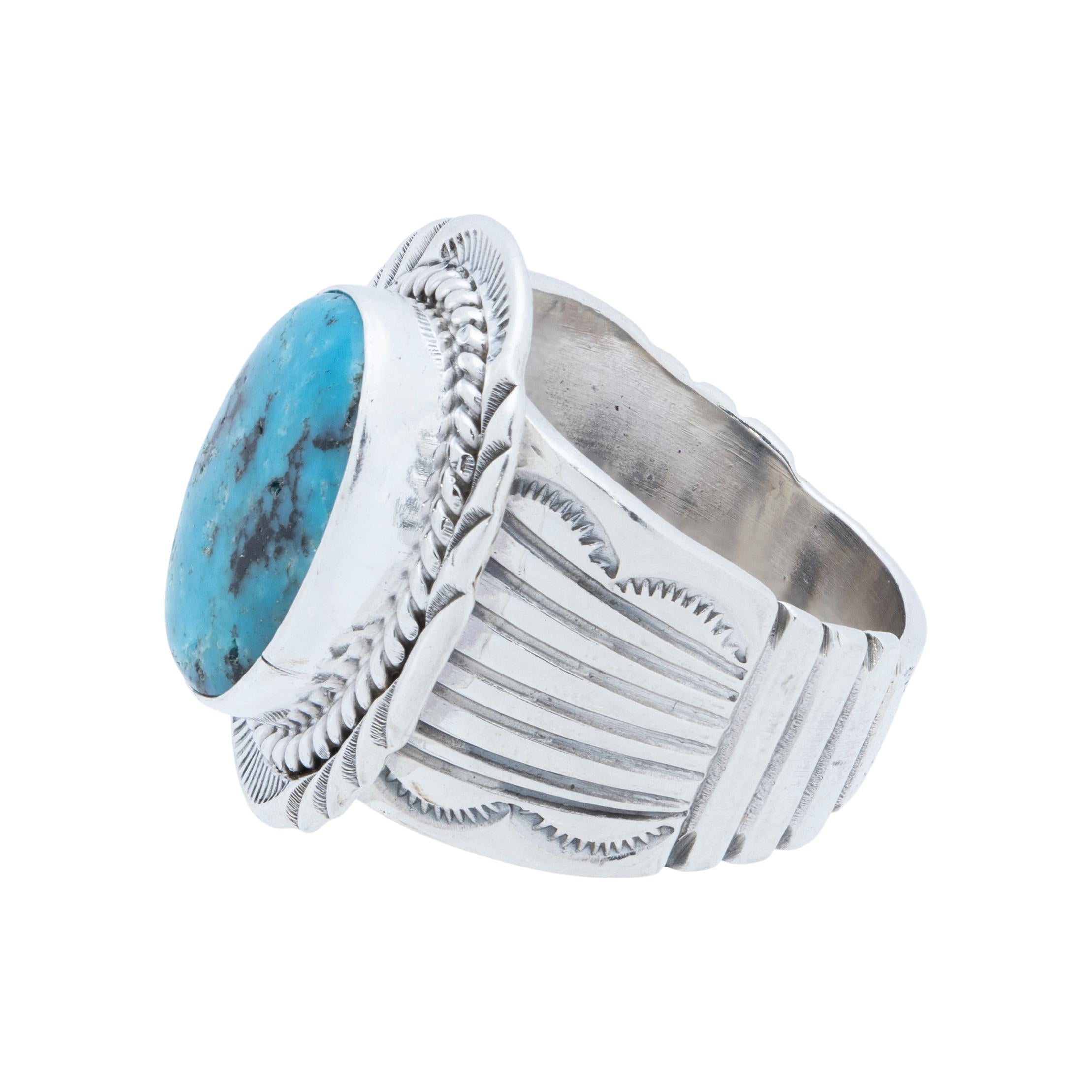 Native American Navajo Turquoise Ring For Sale