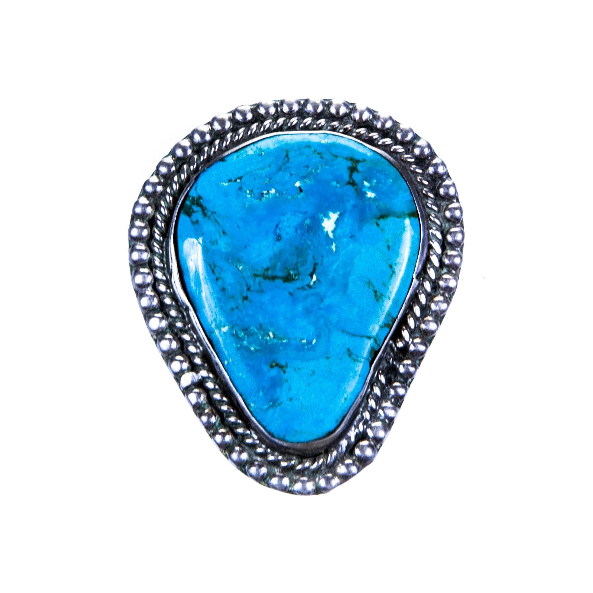 Amérindien Bague turquoise Navajo en vente